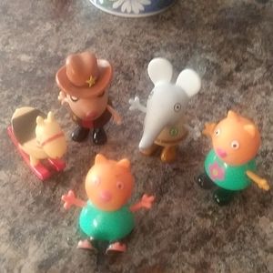 4 figures and a pony